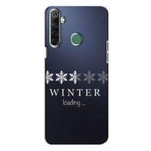 Зимние Чехлы для RealMe 6i - прозрачный фон - купить на Floy.com.ua
