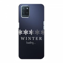 Зимние Чехлы для RealMe 8 Pro - прозрачный фон - купить на Floy.com.ua