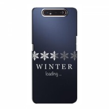 Зимние Чехлы для Samsung Galaxy A80 2019 ( A805F ) - прозрачный фон
