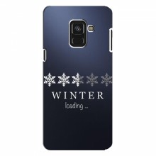 Зимние Чехлы для Samsung A8 Plus , A8 Plus 2018, A730F - прозрачный фон - купить на Floy.com.ua