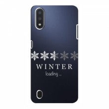Зимние Чехлы для Samsung Galaxy A01 (A015) - прозрачный фон - купить на Floy.com.ua