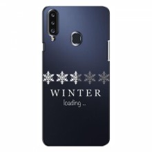 Зимние Чехлы для Samsung Galaxy A20s (A207) - прозрачный фон - купить на Floy.com.ua