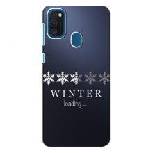 Зимние Чехлы для Samsung Galaxy A21s - прозрачный фон