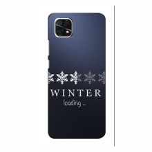 Зимние Чехлы для Samsung Galaxy A22 5G - прозрачный фон