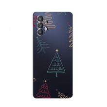 Зимние Чехлы для Samsung Galaxy A32 - прозрачный фон Рождественские елки - купить на Floy.com.ua