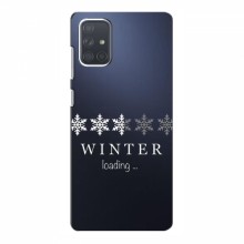 Зимние Чехлы для Samsung Galaxy A71 (A715) - прозрачный фон