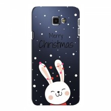 Зимние Чехлы для Samsung J4+, J4 Plus - прозрачный фон Рождественский заяц - купить на Floy.com.ua
