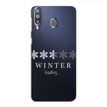 Зимние Чехлы для Samsung Galaxy M30 - прозрачный фон - купить на Floy.com.ua