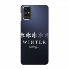 Зимние Чехлы для Samsung Galaxy M31s - прозрачный фон