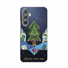 Зимние Чехлы для Samsung Galaxy M34 (5G) - прозрачный фон Рождественский герб - купить на Floy.com.ua