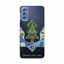 Зимние Чехлы для Samsung Galaxy M52 5G (M526) - прозрачный фон Рождественский герб - купить на Floy.com.ua
