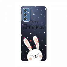 Зимние Чехлы для Samsung Galaxy M52 5G (M526) - прозрачный фон Рождественский заяц - купить на Floy.com.ua