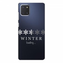 Зимние Чехлы для Samsung Galaxy Note 10 Lite - прозрачный фон