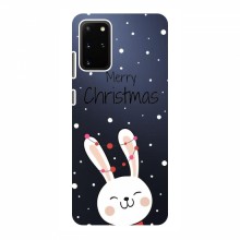 Зимние Чехлы для Samsung Galaxy S20 - прозрачный фон Рождественский заяц - купить на Floy.com.ua