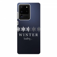 Зимние Чехлы для Samsung Galaxy S20 Ultra - прозрачный фон - купить на Floy.com.ua