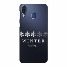 Зимние Чехлы для Samsung Galaxy M20 - прозрачный фон