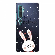 Зимние Чехлы для Xiaomi Mi 10 - прозрачный фон Рождественский заяц - купить на Floy.com.ua