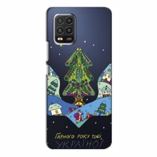 Зимние Чехлы для Xiaomi Mi 10 Lite - прозрачный фон Рождественский герб - купить на Floy.com.ua