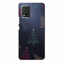 Зимние Чехлы для Xiaomi Mi 10 Lite - прозрачный фон Рождественские елки - купить на Floy.com.ua