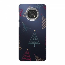 Зимние Чехлы для Xiaomi Mi 10T Lite - прозрачный фон Рождественские елки - купить на Floy.com.ua