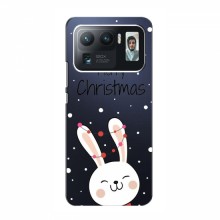 Зимние Чехлы для Xiaomi Mi 11 Ultra - прозрачный фон Рождественский заяц - купить на Floy.com.ua