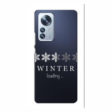 Зимние Чехлы для Xiaomi 12 Lite - прозрачный фон - купить на Floy.com.ua
