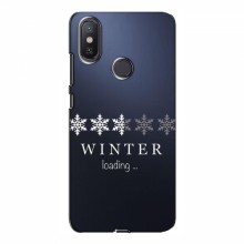 Зимние Чехлы для Xiaomi Mi A2 Lite - прозрачный фон - купить на Floy.com.ua