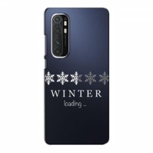 Зимние Чехлы для Xiaomi Mi Note 10 Lite - прозрачный фон - купить на Floy.com.ua