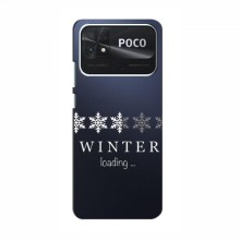 Зимние Чехлы для Xiaomi POCO C40 - прозрачный фон