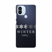 Зимние Чехлы для Xiaomi POCO C50 - прозрачный фон - купить на Floy.com.ua