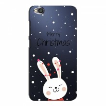 Зимние Чехлы для Xiaomi Redmi Go - прозрачный фон Рождественский заяц - купить на Floy.com.ua