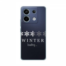 Зимние Чехлы для Xiaomi Redmi Note 13 (4G) - прозрачный фон - купить на Floy.com.ua