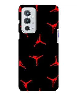 Чохол для OnePlus 9RT з картинкою «Jordan Red Pattern»
