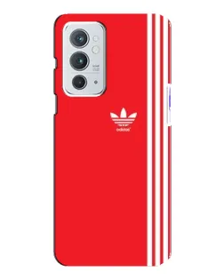 Чохол для OnePlus 9RT з картинкою «Червоний мінімалізм Adidas»