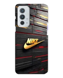 Чохол для OnePlus 9RT з картинкою «Золотий Nike на металі»