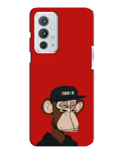 Чохол для OnePlus 9RT з картинкою «Bored Ape — червоний фон»