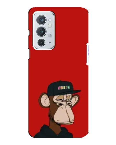 Чохол для OnePlus 9RT з картинкою «Bored Ape — червоний фон» Чохол для OnePlus 9RT з картинкою «Bored Ape — червоний фон»