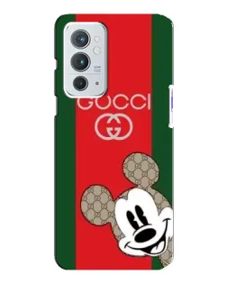 Чохол для OnePlus 9RT з картинкою «Gucci — смуги та Міккі»