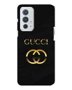 Чохол для OnePlus 9RT з картинкою «Золотий логотип Gucci»