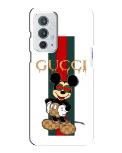 Чохол для OnePlus 9RT з картинкою «Міккі Маус Gucci — смуги»