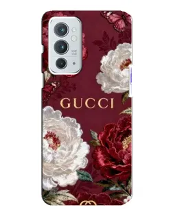 Чохол для OnePlus 9RT з картинкою «Gucci — бордові троянди»