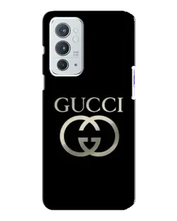 Чохол для OnePlus 9RT з картинкою «Gucci — золото на чорному»
