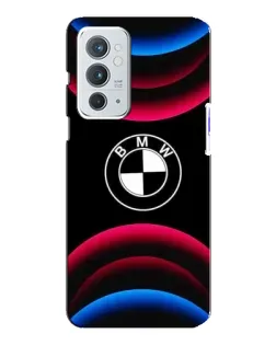 Чохол для OnePlus 9RT з картинкою «Логотип BMW та неонові дуги»