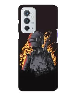 Чехол для OnePlus 9RT с картинкой «PUBG — огненный силуэт»