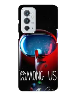 Чехол для OnePlus 9RT с картинкой «Красный импостер — макро»