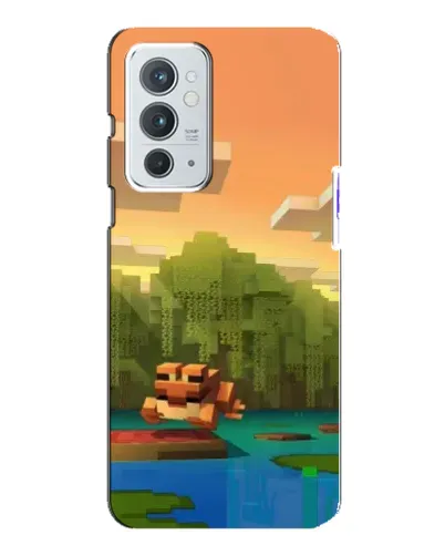 Чехол для OnePlus 9RT с картинкой «Майнкрафт закат солнца»