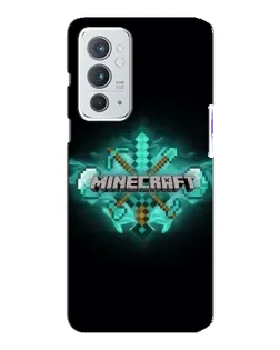 Чехол для OnePlus 9RT с картинкой «Minecraft Diamond лого»