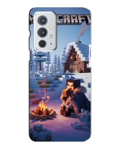 Чехол для OnePlus 9RT с картинкой «Зимний Minecraft»