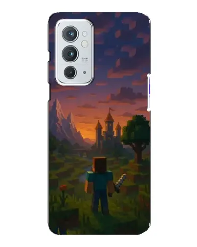 Чехол для OnePlus 9RT с картинкой «Стив у башни»