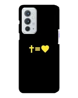 Чохол для OnePlus 9RT з картинкою «Серце та Хрест»